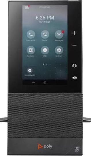 Poly CCX 500 Business-Medientelefon mit Open SIP und PoE-fähig, IP-Telefon, Schwarz, Kabelgebundenes Mobilteil, 24 Zeilen, LCD, 12,7 cm (5")