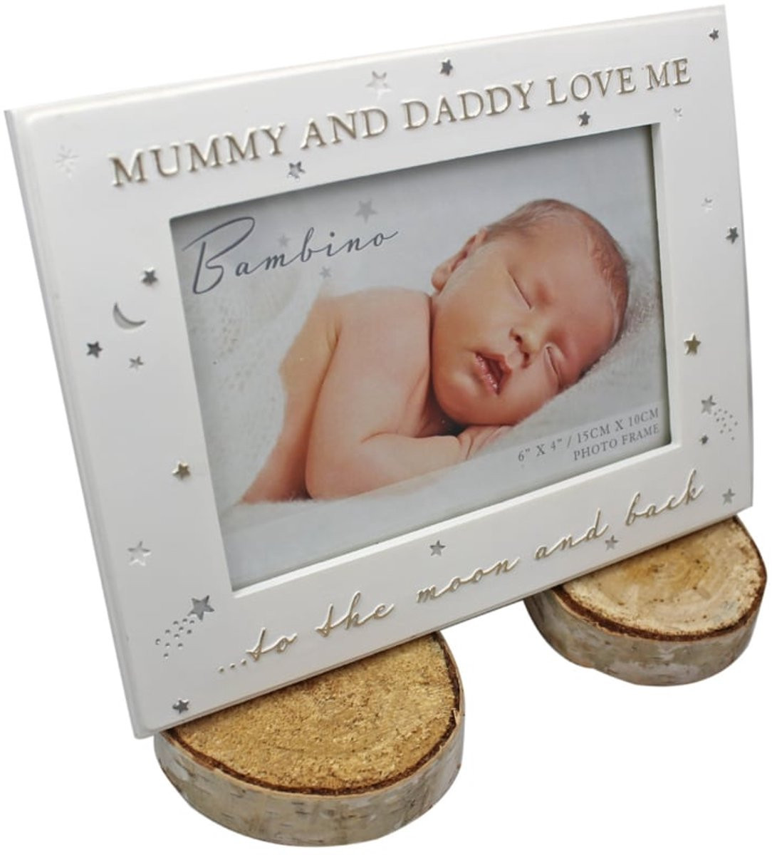 Widdop and Co Bambino fotolijst Mummy & Daddy Love Me naar de maan & Terug 6 x 4 inch