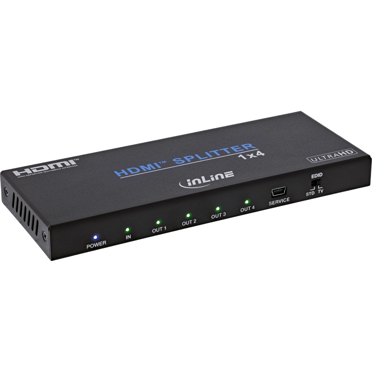 InLine Video Splitter, 1x4, HDMI 4K/60Hz