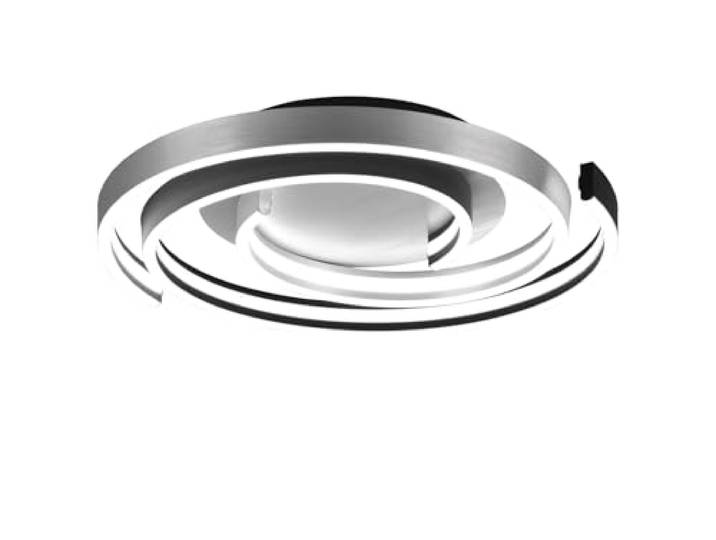 Trio Leuchten LED-Deckenleuchte - Schwarz matt - Aluminium - Metall - Ø 50 cm - dimmbar