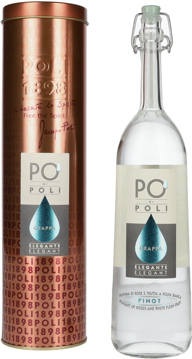 Poli Po' Di Poli Grappa Elegante 40% Vol. 0,7l in Tinbox