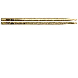 Vater Drumsticks Vater Color Wrap VCG5AW 5A Gold VCG5AW, Hickory,14,5mm, 406mm - Drumsticks