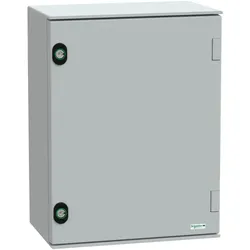 Schneider Electric NSYPLM43G PanelSeT PLM Polyestergehäuse - Wandmontage, einfache Tür, ohne MP H430xB330xT200mm IP66, IK10, RAL 7035