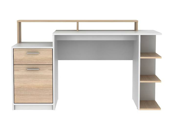 Bureau panneau de particule naturel clair