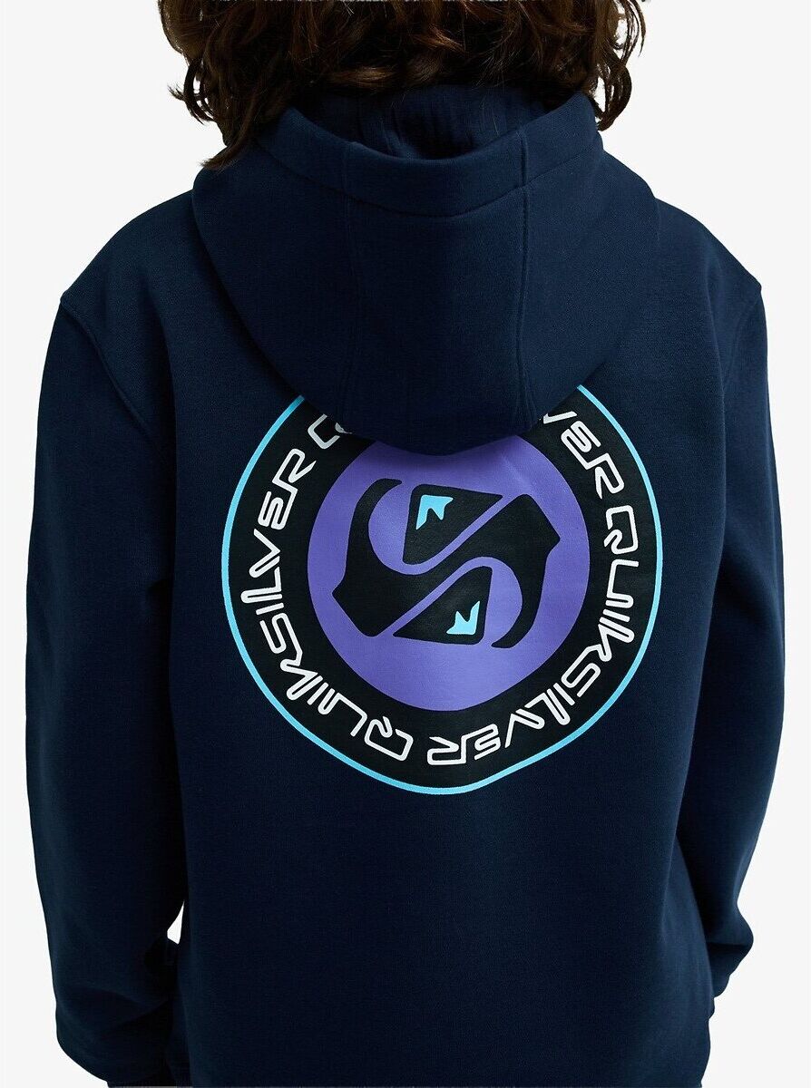 QUIKSILVER Sweat à capuche, en molleton, imprimé dos