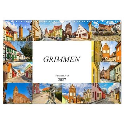 Grimmen Impressionen (Wandkalender 2027 DIN A3 quer), CALVENDO Monatskalender