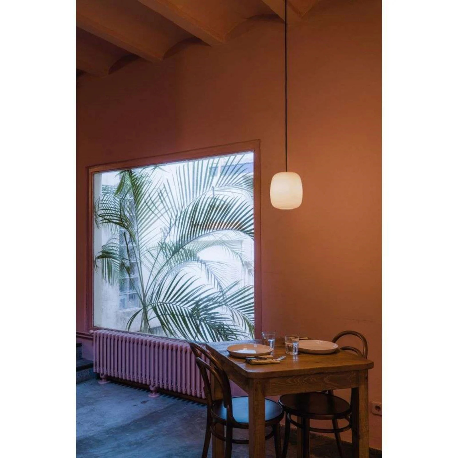 Santa & Cole Globo Cestita hanglamp wit - Glas