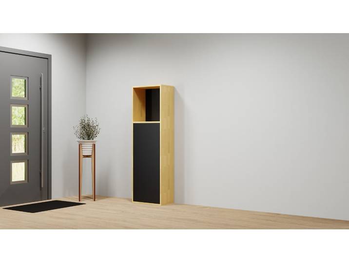 Klassischer Telefonschrank nach Maß Buche Natur geölt