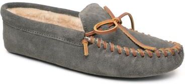 Minnetonka Pile Lined Softsole - Mens 7 Grey Slipper Medium