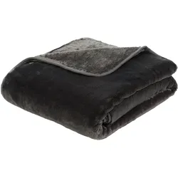Decke PREMIUM anthrazit (BL 130x170 cm) - grau - BL 130x170 cm