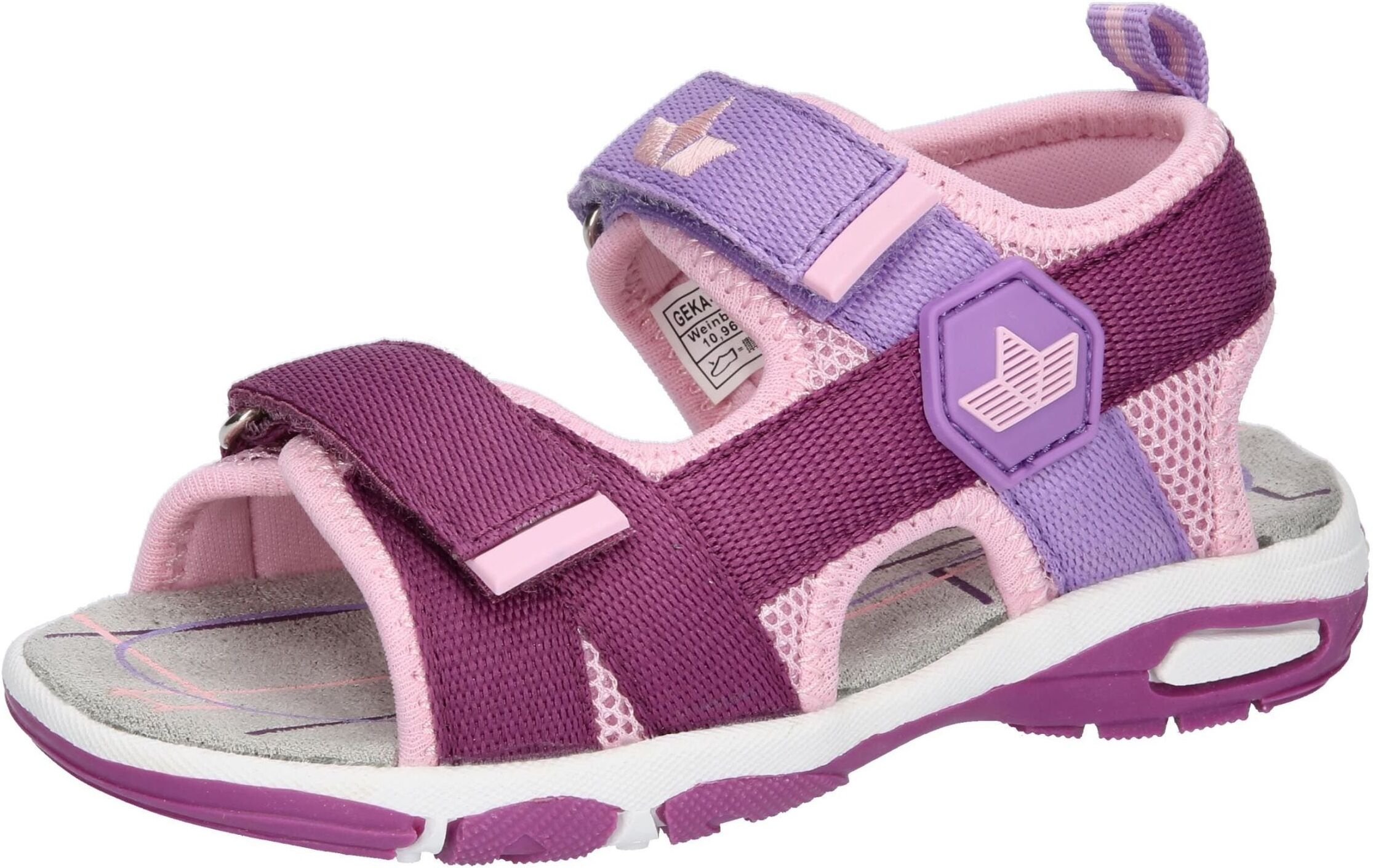 Sandale LICO "Sandale Palau V", Mädchen, Gr. 25, rosa, Synthetik, Schuhe Sandale