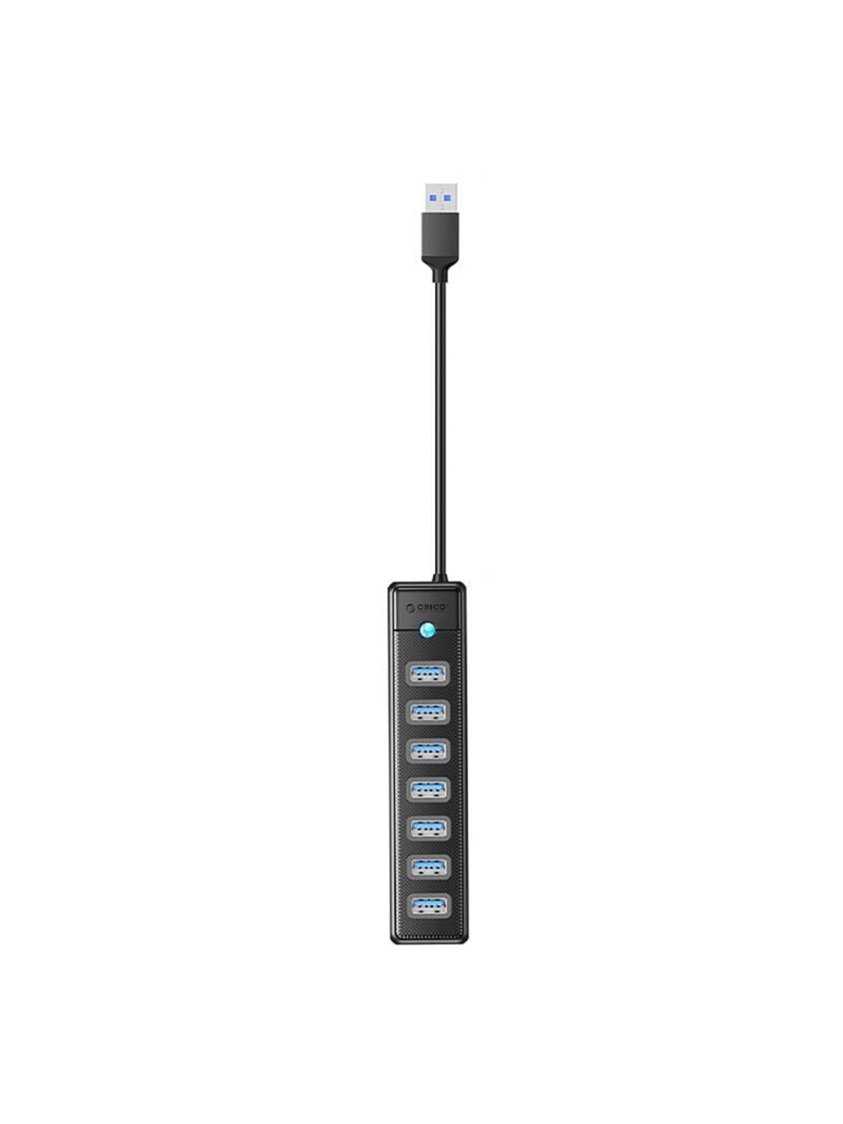ORICO PW7U USB to 7x USB 3.0 Hub Adapter (black) USB-Hubs - USB 3.0 - 7 - Schwarz