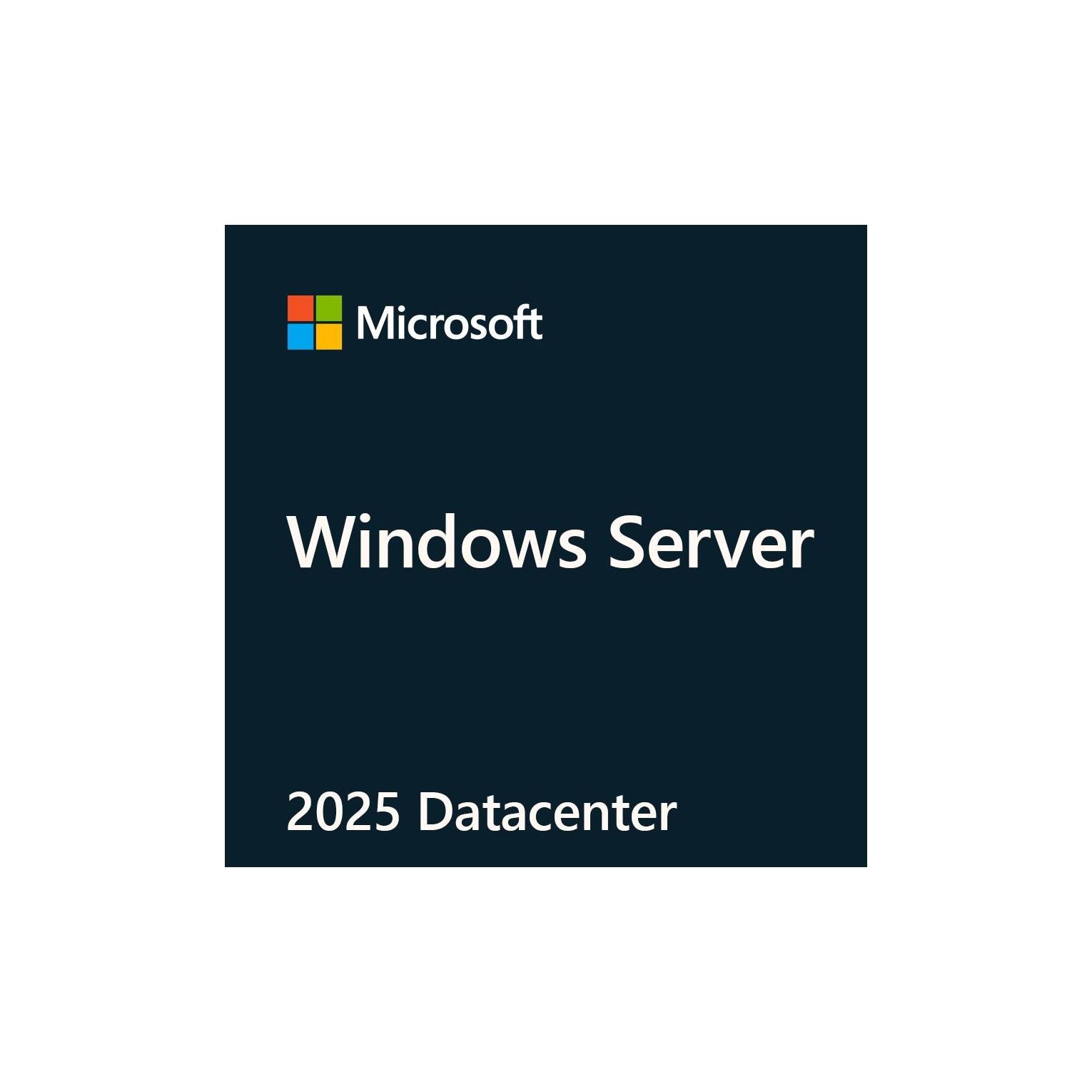 Microsoft MS OEM Windows Server Datacenter 2025 64Bit 1pk DVD 16 Core (EN) (unbegrenzt) (EP2-25149)