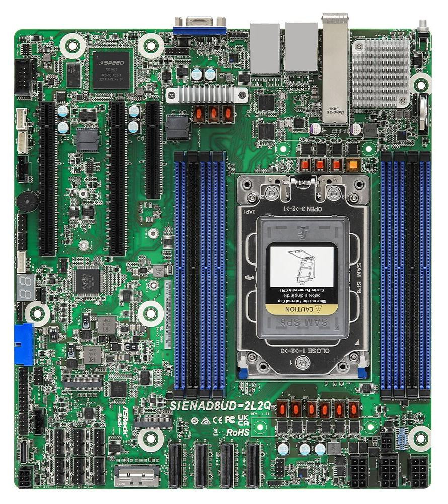 ASRock SIENAD8UD-2L2Q moederbord micro-ATX socket SP6 single