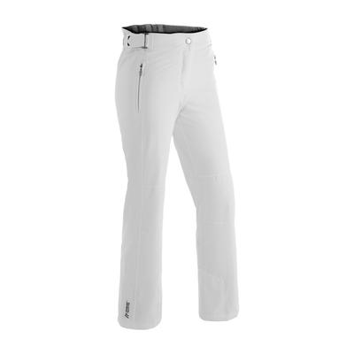 Skihose MAIER SPORTS "Vroni slim", Damen, Gr. 38, Normalgrößen, weiß, 100% Polyester, Hosen Skihose, Damen Schneehose, wind- und wasserdicht, 2 RV-Taschen, Slim Fit
