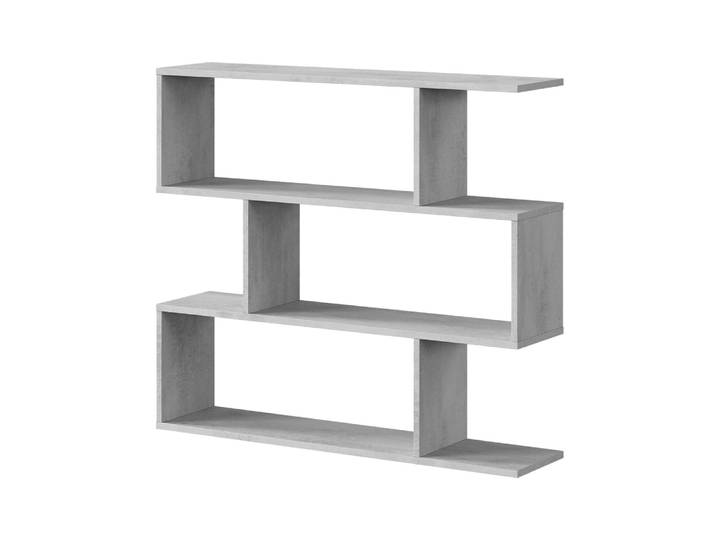 Bibliothèque effet bois ciment 110x24 cm