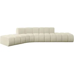 ECKSOFA modulares Sofa Solven-L1 - 380x174x70 cm Beige