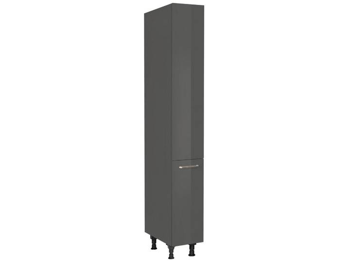 Nobilia Apothekerschrank Flash, Schiefer, 5 Fächer, nur wie online abgebildet bestellbar, 30x216.6x58 cm, Blauer Engel, Pefc, Goldenes M, Made in Germany, DGM-Klimapakt, Küchen, Küchenmöbel, Küchenschränke, Apothekerschränke
