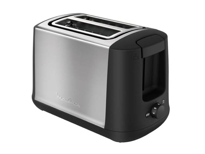 Moulinex Subito LT340811 Broodrooster, 2 sleuven, vermogen 850 W en 7 instellingen/toasttijd, stopfunctie, kruimelopvang, 2 instellingen met verlichting voor ontdooi- en opwarmfunctie