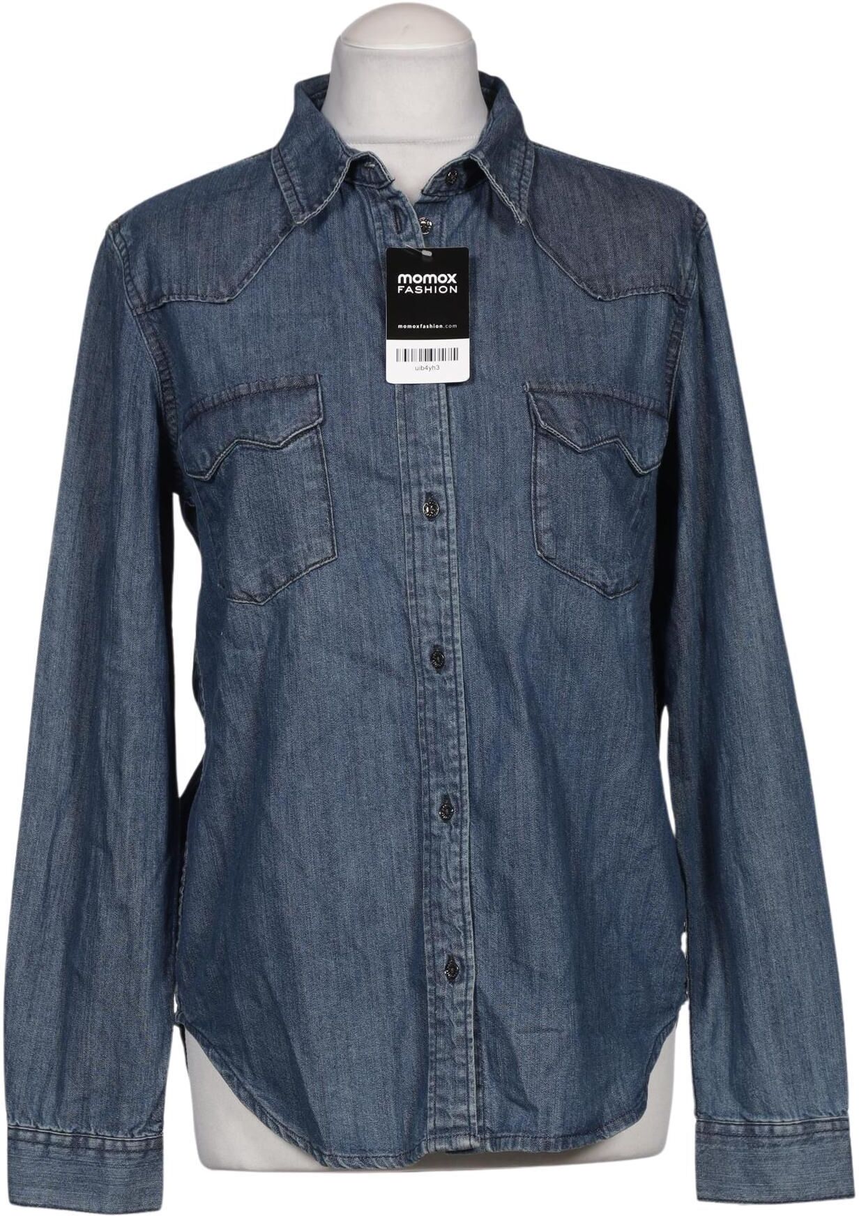 AX Armani Exchange Damen Bluse, Blau, Gr. S, Baumwolle - Second Hand