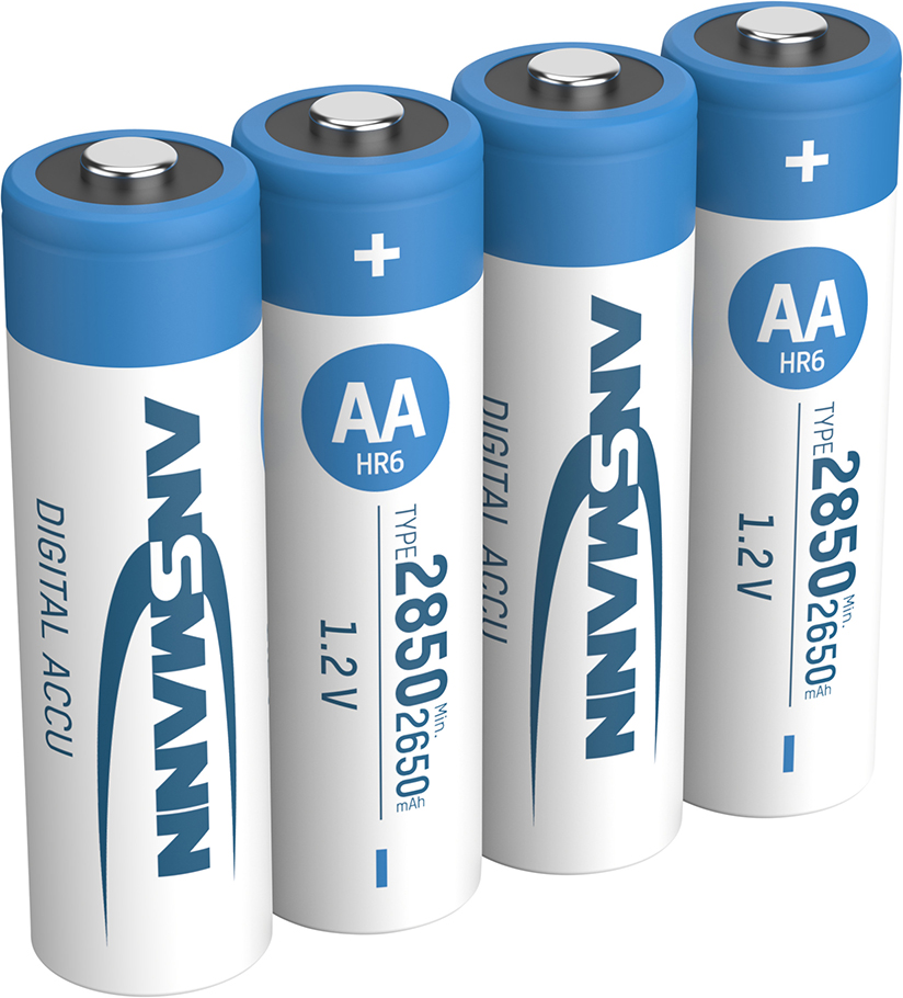 Ansmann Digital AA HR6 2850mAh Rechargeable Batteries   4 Pack