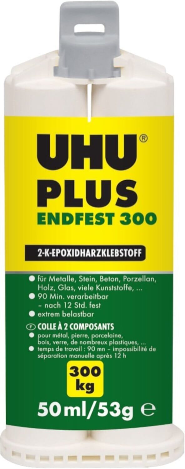 2Komponentenkleber 53g Kartusche UHU plus endfest 300 UHU (45735)