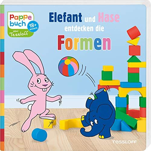 Katja Baier - Pappebuch. Elefant und Hase entdecken die Formen: Elefantastischer Lesespaß zum Staunen, Entdecken und Mitmachen (Bilderbuch ab 18 Monate) - Preis vom 19.10.2026 19:33:35 h