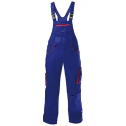 Magni, Arbeitshose, Fortis Latzhose, blau/rot,Gr.46 (46)