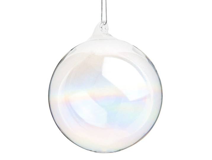 Weihnachtskugel aus schillerndem Glas D8
