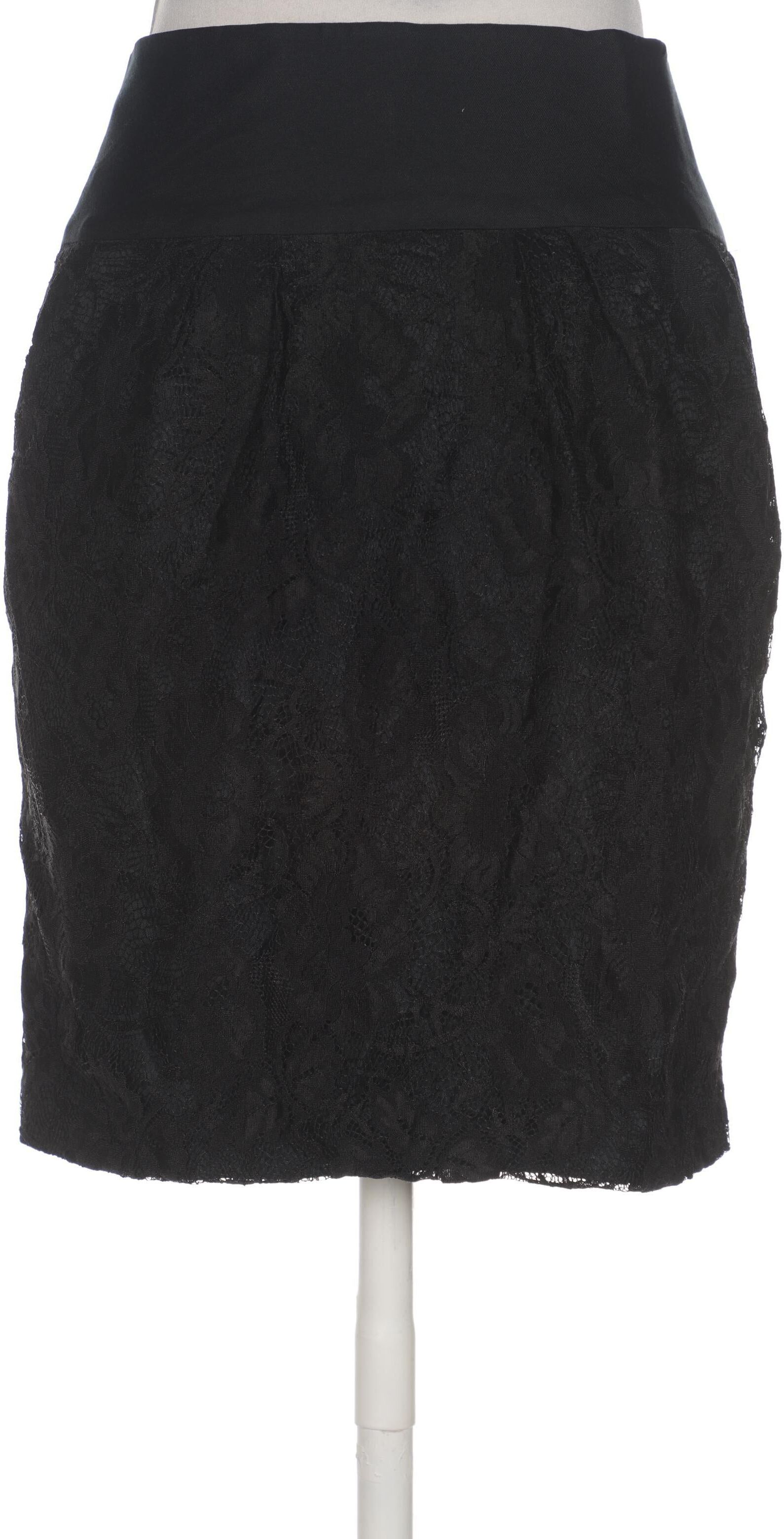 Reiss Damen Rock, Schwarz, Gr. XS (UK 6), Wolle / Seide / Synthetik / Viskose - Second Hand