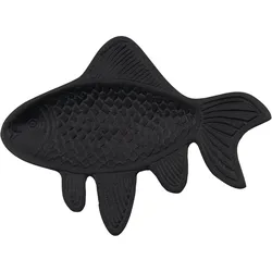 Fish Wanddekoration 19,5 cm, schwarz