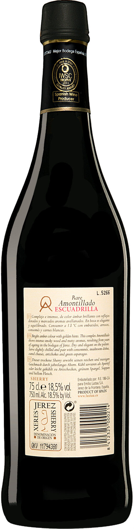 Lustau »Escuadrilla« Rare Amontillado 18.5% Vol. Sherry Trocken aus Spanien