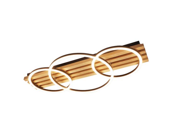 Nettlife Led-Deckenleuchte Ellis II 8.8/70/35cm, Eschefarben, Holz, LED integrated, 70x35x8.8 cm, Lampen & Leuchten, Innenbeleuchtung, Deckenleuchten, Deckenleuchten