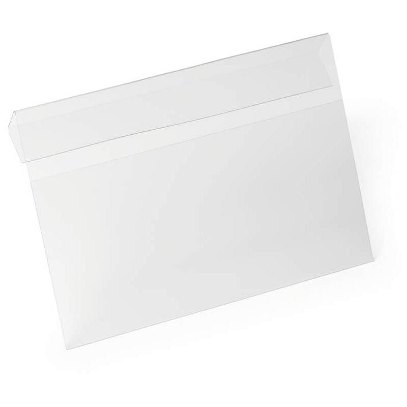 DURABLE 10 Kennzeichnungstaschen HARD COVER transparent DIN A5 quer