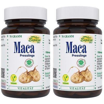 Maca BIO 500 mg Presslinge 2x 2x70 g