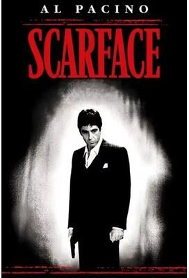 Inspired Finds Scarface Tony Montana Canvas Poster Gangster Movie Wall Art Print black And White 7.87x11.81in No Frame