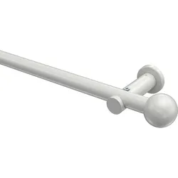 GARDINENSTANGE Platon Luino 100 cm, 1-läufig (ohne Ringe), 20 mm Ø Weiß