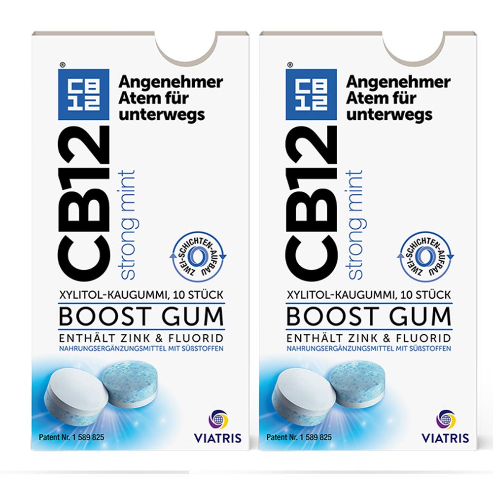 Cb12 boost strong mint Kaugummi Doppelpack 2x10 St
