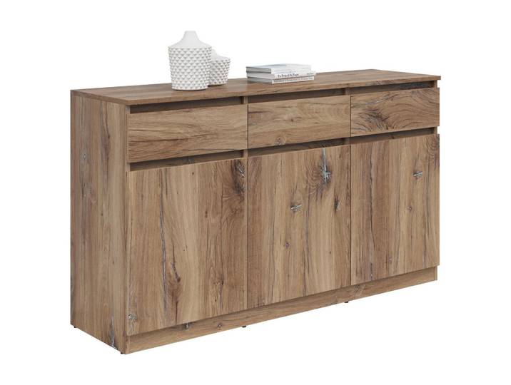 Kommode B: 135 cm Saturn Flagstaff Oak Dekor