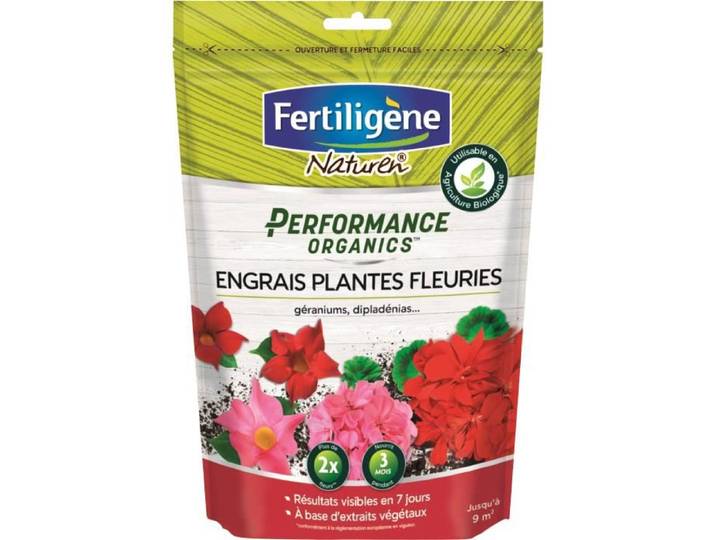 Engrais Plantes Fleuries Géraniums\, Dipladénias 800g /nc - Fertiligene