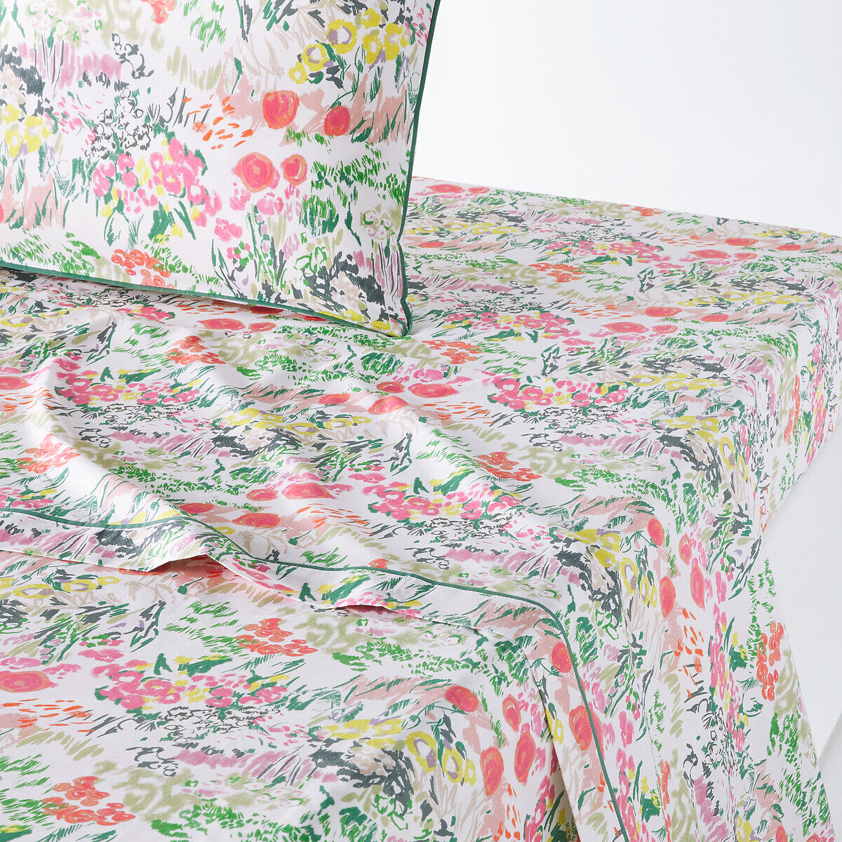 LA REDOUTE INTERIEURS Drap plat percale de coton, Colored Field