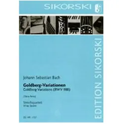 Goldberg-Variationen BWV988 für Streichquartett Partitur und Stimmen, Fachbücher von Johann Sebastian Bach