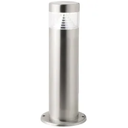 BRILLIANT Lampe Avon LED Außensockelleuchte 30cm edelstahl   1x 6W LED integriert (SMD), (180lm, 6500K)   IP-Schutzart: 44 - spritzwassergeschützt