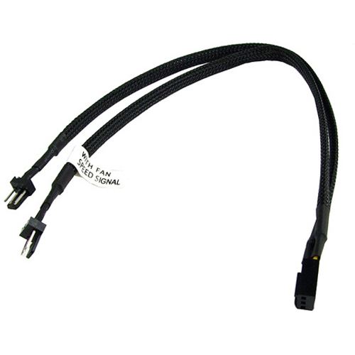 Phobya 0.30m Molex 3pin auf 2x 3pin Y-Kabel für Lüfter (81023)