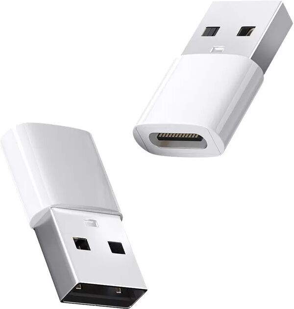 INF 2er-Pack USB-C-auf-A-Adapter (ABS-Kunststoff) zum schnellen Aufladen und für die Datenübertragung