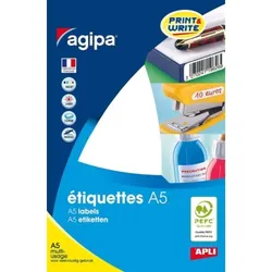agipa Universal-Etiketten, 11 x 30 mm, weiß
