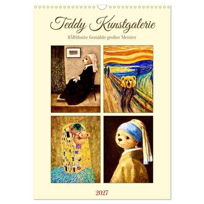 Teddy Kunstgalerie (Wandkalender 2027 DIN A3 hoch), CALVENDO Monatskalender
