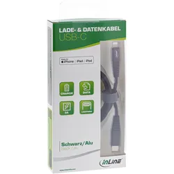InLine USB-C Lightning Kabel (1 m, USB 2.0), USB Kabel