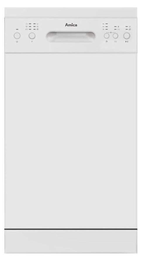 Amica GSP 530 911 W, Arbeitsplatte, Single (45 cm breit), Weiß, Tasten, 1,5 m, 1,5 m