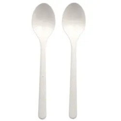 Papstar 1000 Löffel (Mehrweg), Bio-PP, 18,5 cm, weiss, extra stabil